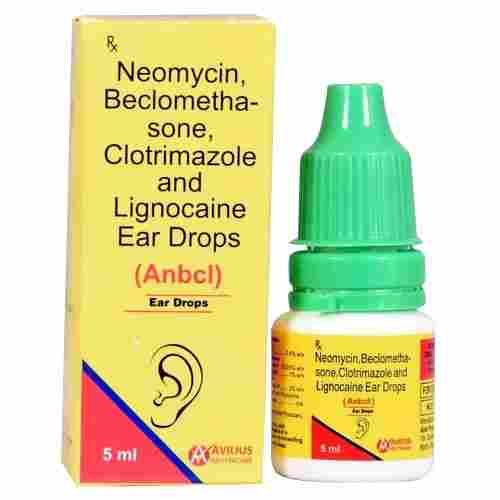 Neomycin Beclomethasone Clotrimazole And Lignocaine Ear Drop