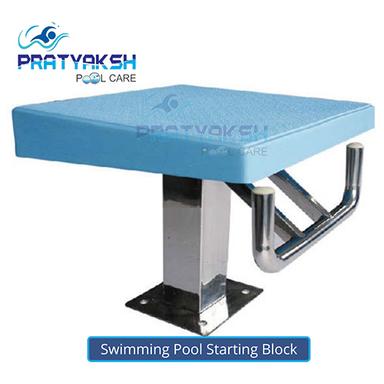 Blue And Silver Swimming Pool Starting Block