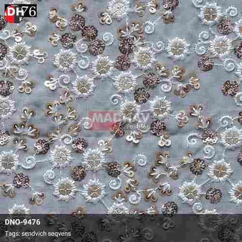 All over Heavy Sequin work embroidery Georgette Fabric