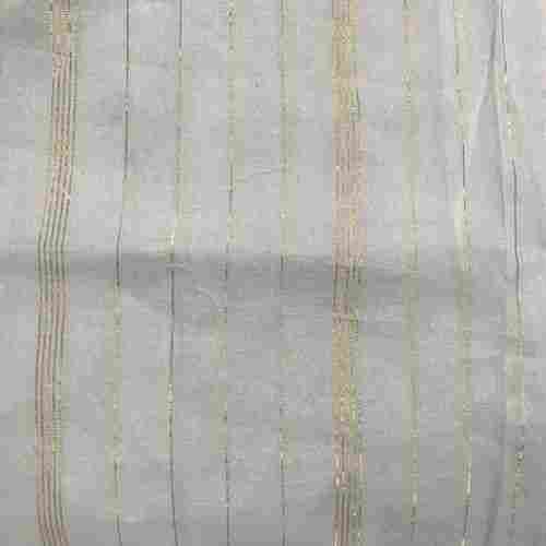 Golden Striped Rayon Fabric