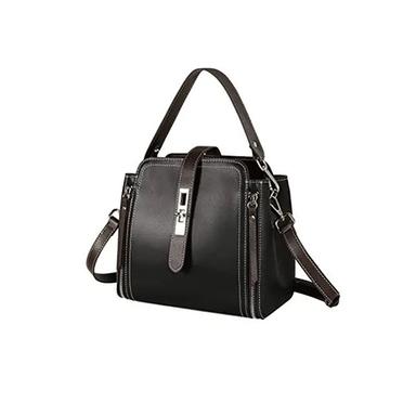 Unique Design Leather Handbag Ladies Shoulder Bags Bag Size: Customized