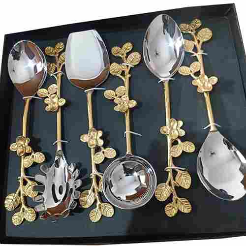 Gold leaf Spoon Set