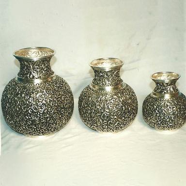 Silver Vase Set