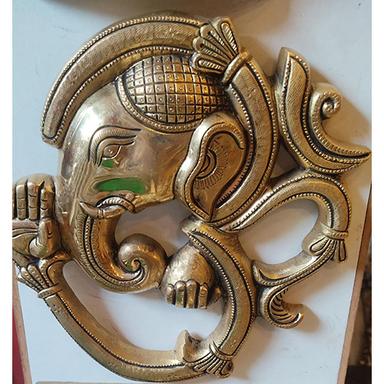 Brass Antique Ganesha Face