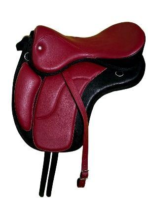 Black And Brown Prime Leather Treeless Saddle