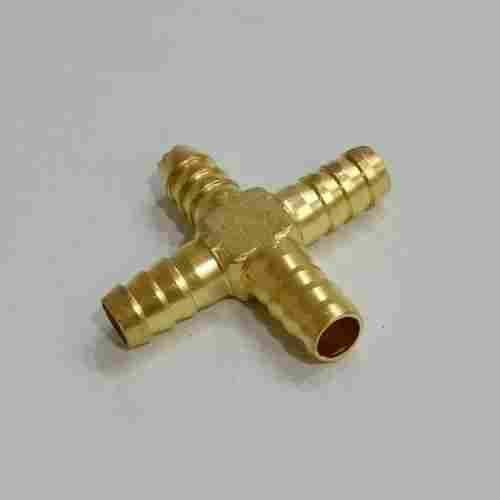 Brass Four Way Pipe Connector