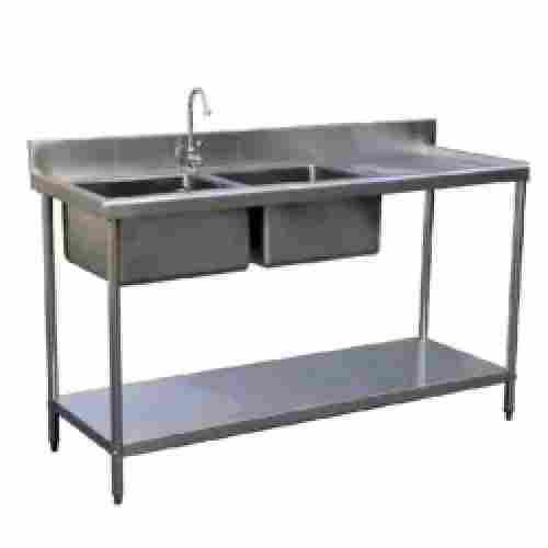 Double Bowl Kitchen Sink Unit