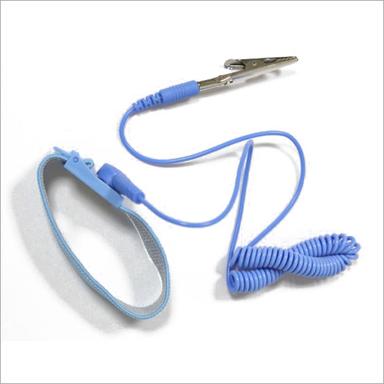 Blue Esd Wrist Band With Cord