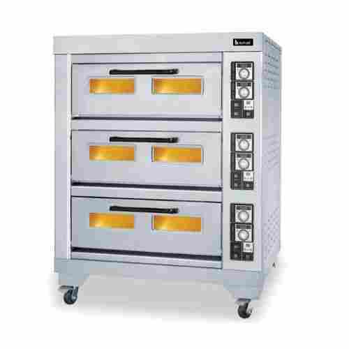GDO-1D-3T Premia Gas Based Three Deck Oven With 6 Trays