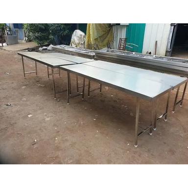 Marriage Hall Folding Stainless Steel Table No Assembly Required