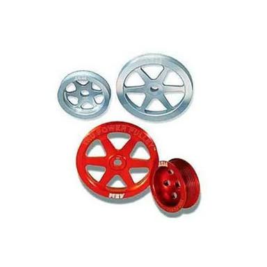 Silver-Red Casting Steel Combined Pulley