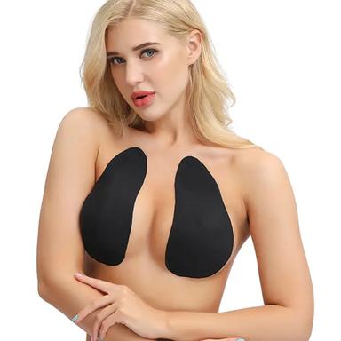 Black Womens Cover Up Dress Invisible Lift Breast Nipple Pads Adhesive Strapless Bra