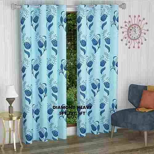 Floral Print Window Curtain