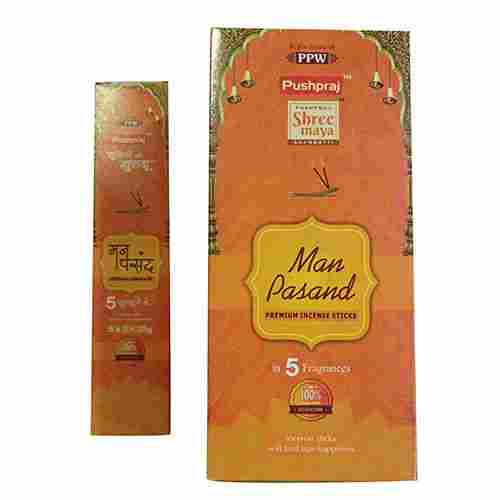 Man Pasand Incense Sticks Box 5 in 1 Fragrances