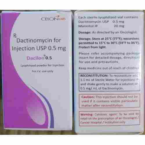 Dacilon Dactinomycin 0.5 Mg Injection