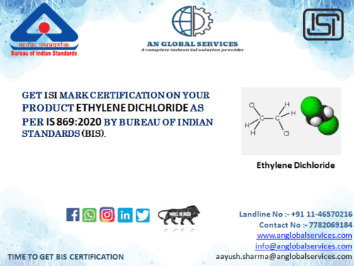 Ethylene dichloride ISI Certification