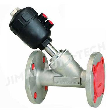 Indusrial Flange Angle Seat Valve Plastic Actuator Application: Industrial