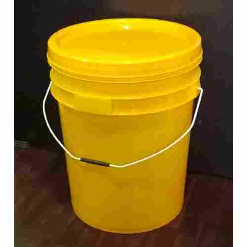 20 Litre Yellow Paint Plastic Bucket