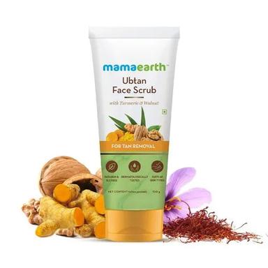 Mamaearth Ubtan Scrub For Face With Turmeric And Walnut For Tan Removal - 100G No Side Effect