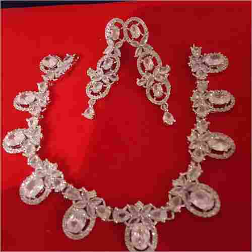 Silver Plated Bridal Jewelry Set