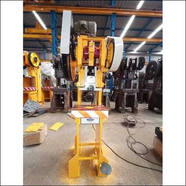 Yellow 5 Ton C Type Mechanical Single Gear Heavy Duty Power Press Machine
