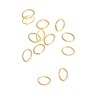Golden 6Mm Oval Jump Ring