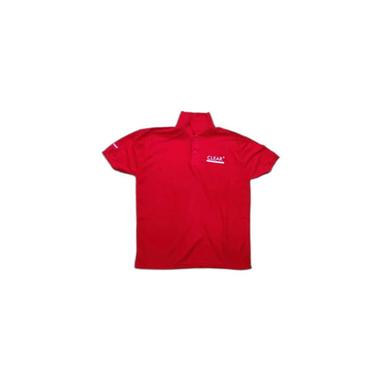 रेड प्रोमोशनल पोलो टी-शर्ट