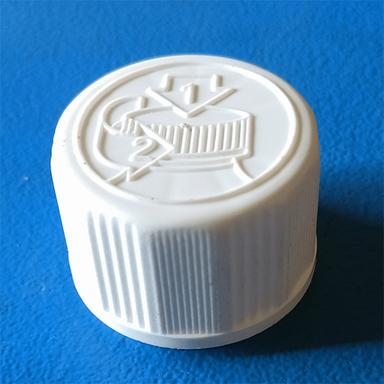 White 28 Mm Child Resitance Cap With Seal Ring