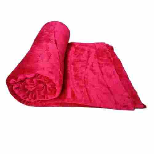 Double Bed Solid Color Flano Fabric Flannel Blanket