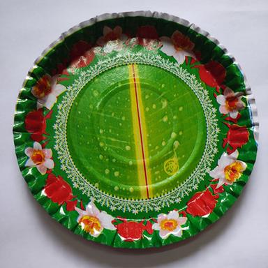 12 Inch Bananaleaves With Floral Printed Disposable Paper Plates Application: Industrial