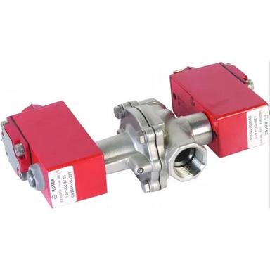 Red 2-2 Dual Flow Solenoid Valve For Cng Dispensing