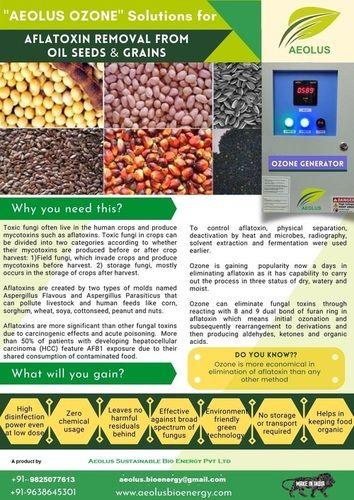 Aflatoxin Mycotoxin removal system for food grains and oil seeds