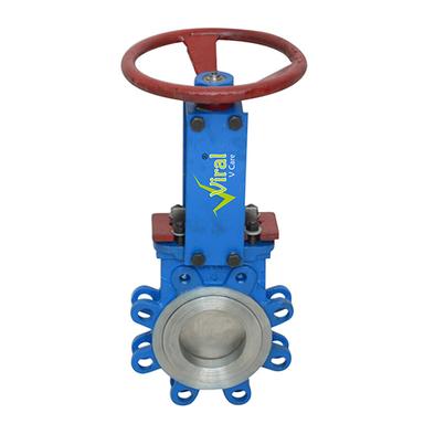 Blue-Red Knife Edge Gate Valve With Manual Operating