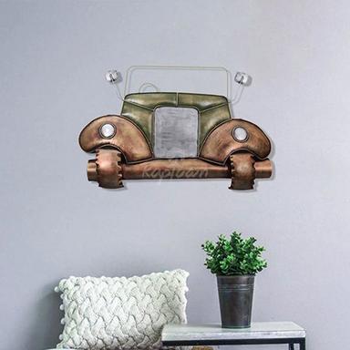 Brown Antique Front Jeep Wall Hanging