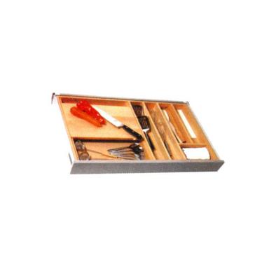 Brown Wooden Cutlery Tray Removable Chopping Board