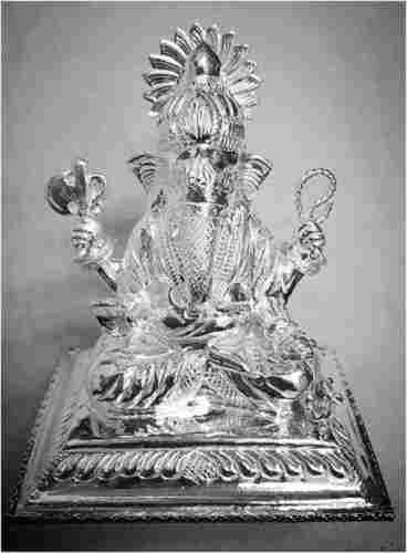 ganpati silver idol
