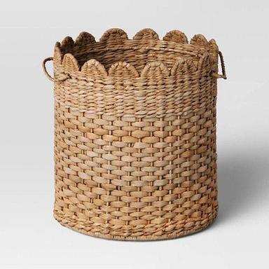Brown Cane Round Basket