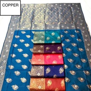 Multicolor Copper Zari Silk Saree