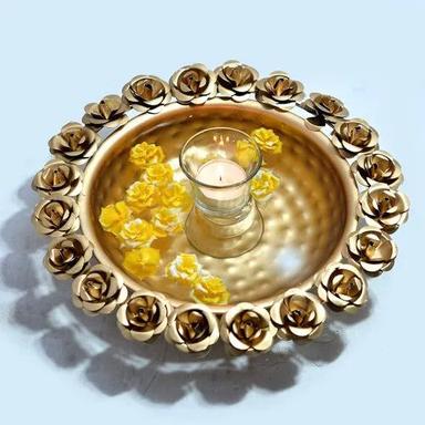 Golden Brass Iron Urli Bowl