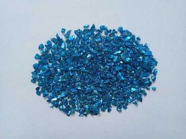 Sky Blue Color Coating Glass Chips Premium Quality Glass Beads Jewellory Manufacturing Glass Beads Size: Size: (1) 1-3 Mm (2) 3-6 Mm (3) 3-6 Mm (4) Customized