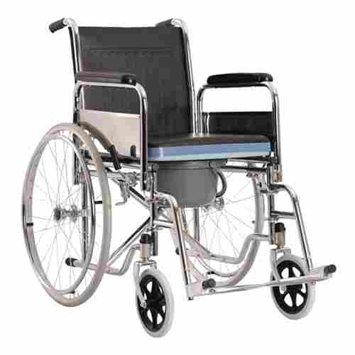 WHEELCHAIR COMMODE ARM AND FOOT REST REMOVABLE
