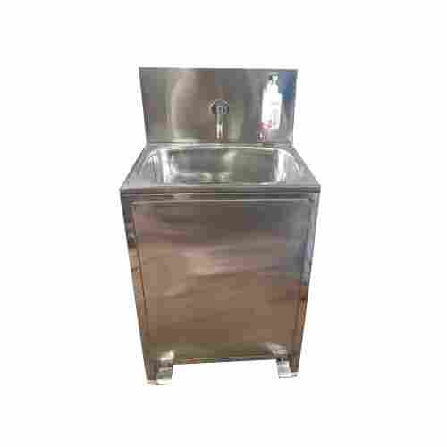 Foot Operated Hand Wash Sink And Sanitizer Dispenser