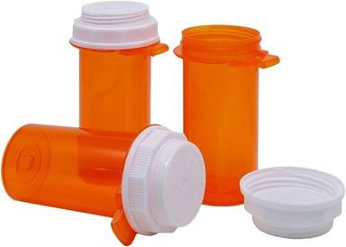Pharmacy Vials Touch Down Cap - Reversible Push Down Bottle