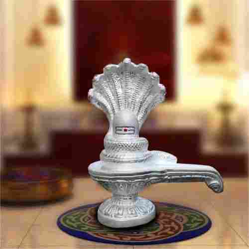 999 Hollow Silver Shivling  Statue