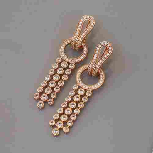Unique Drops in Rose Gold Earrings