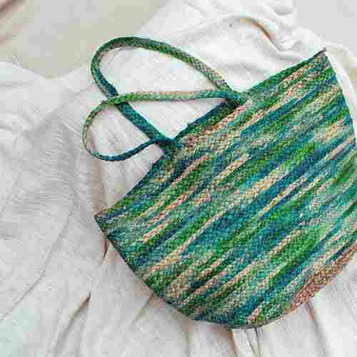 Handcrafted tie dye jute Designer Bag