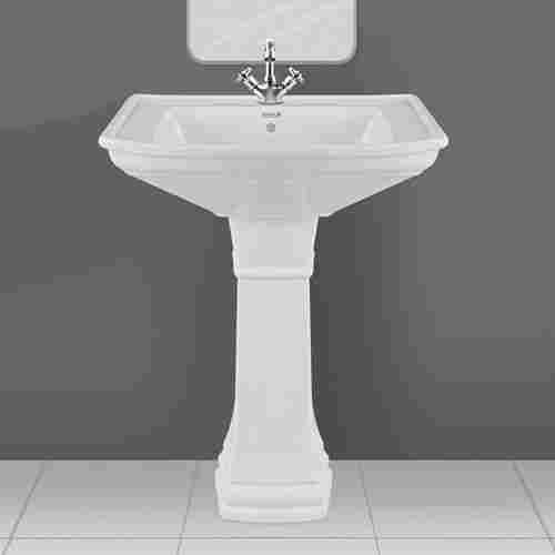 Ceramic Wash Basin with Pedestal