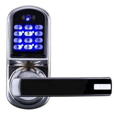 Silver-Black Electronic Keypad Lock