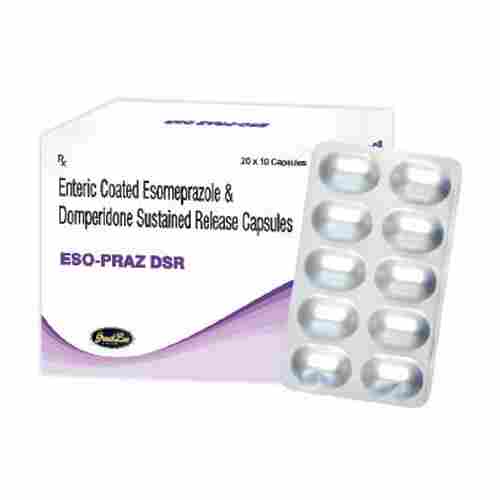 Entric Coated Esomeprazole And Domperidone Sustained Release Capsules