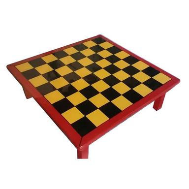 Red-Yellow-Black/ Multi Color Chess Table